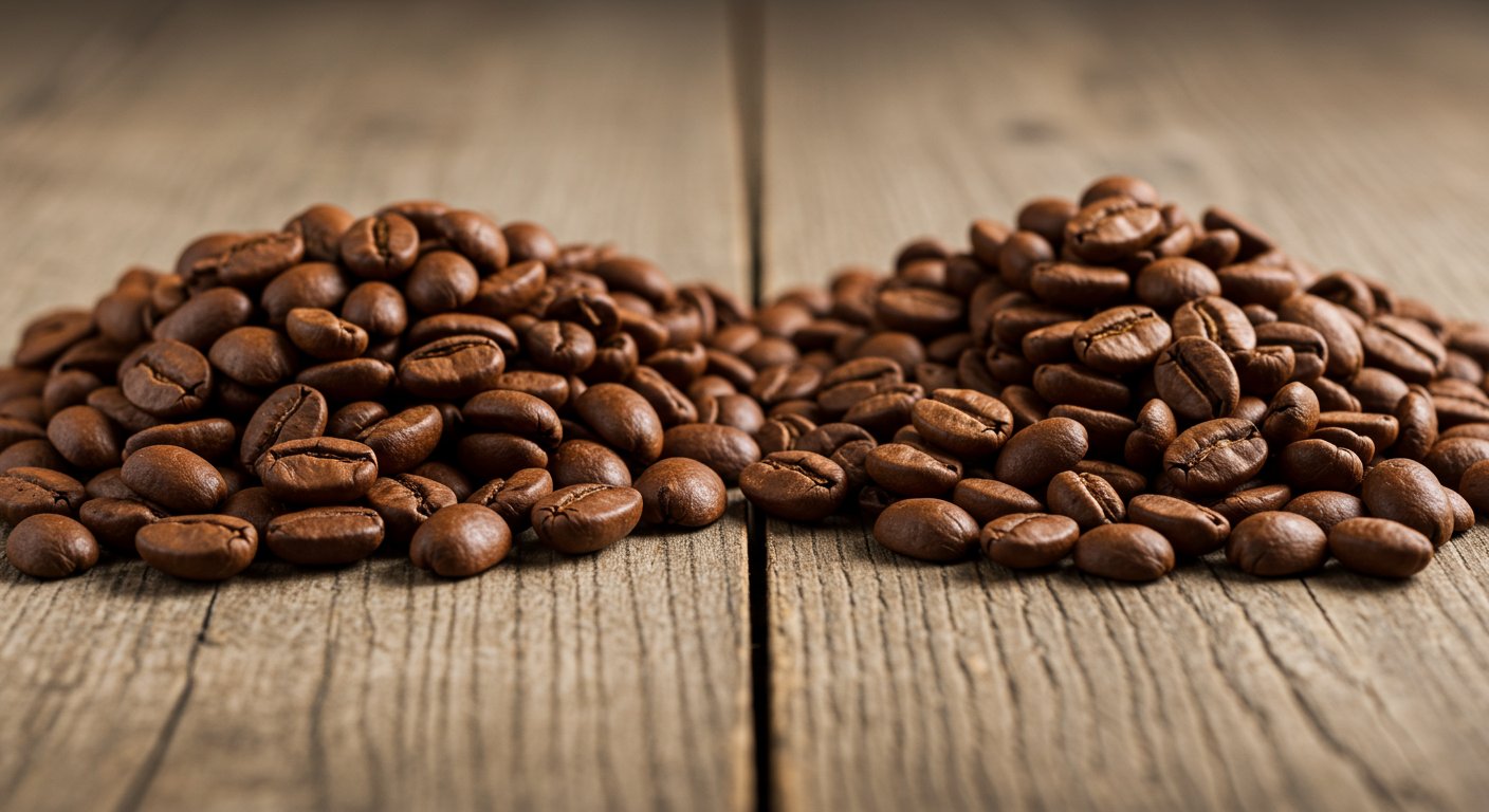 コーヒー豆の品質比較イメージ