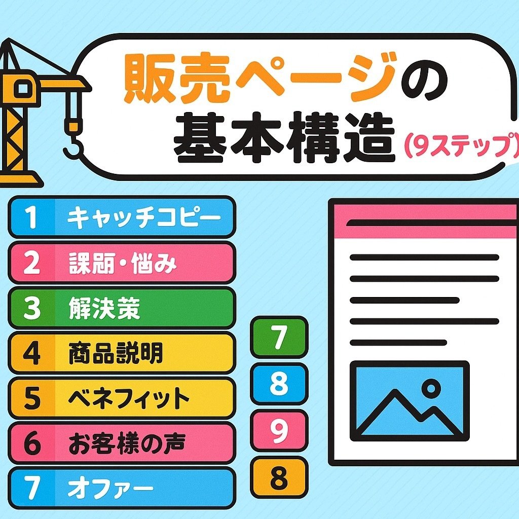 🛒 販売ページの型完全ガイド〜見出し・順番・言い回しテンプレで