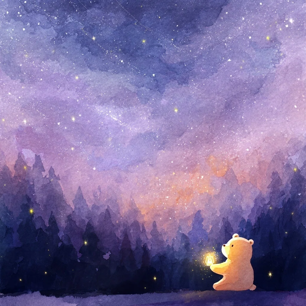 絵本みたいな「ひかりの作り方」｜MIKA｜AI×絵本イラスト