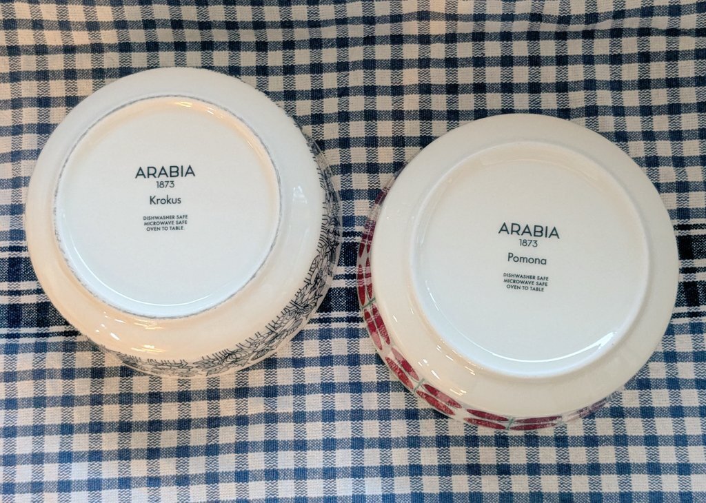 ARABIAのPomonaのお皿が可愛いから見て！｜原田らすく（らすく）