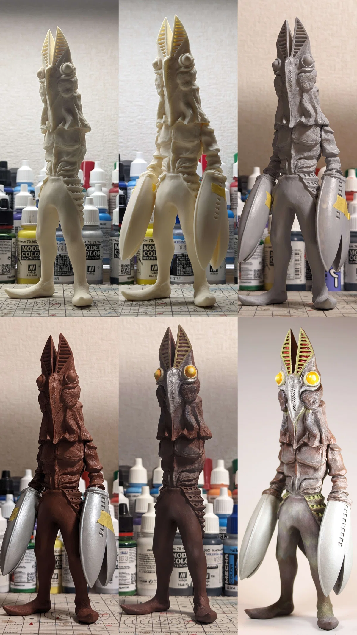 ガレージキット】バルタン星人二代目製作 原型:こんたさん 2024.03｜Ares