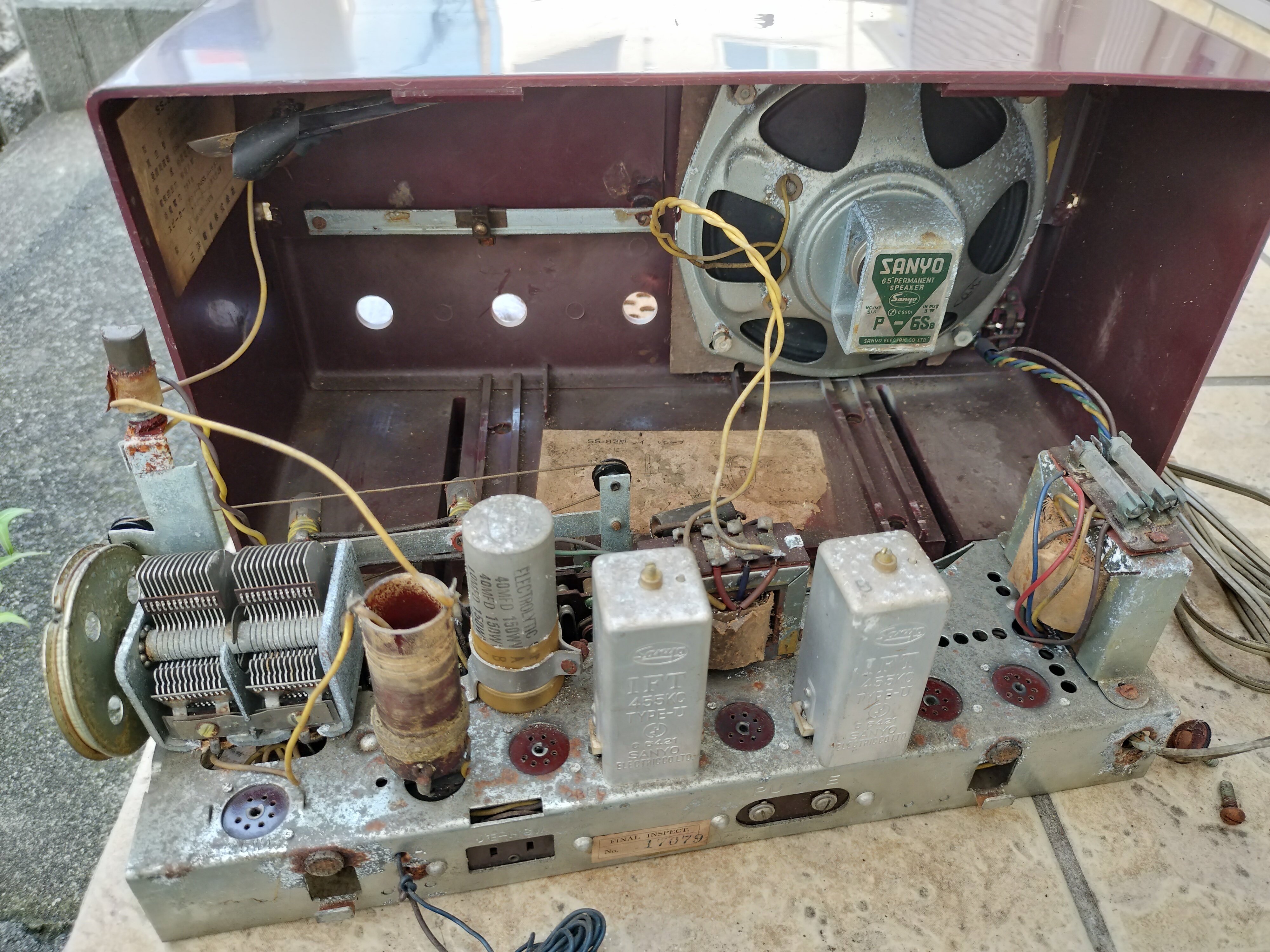 復活！真空管ラジオ・サンヨーSS-82 修理記録｜RYU KASA