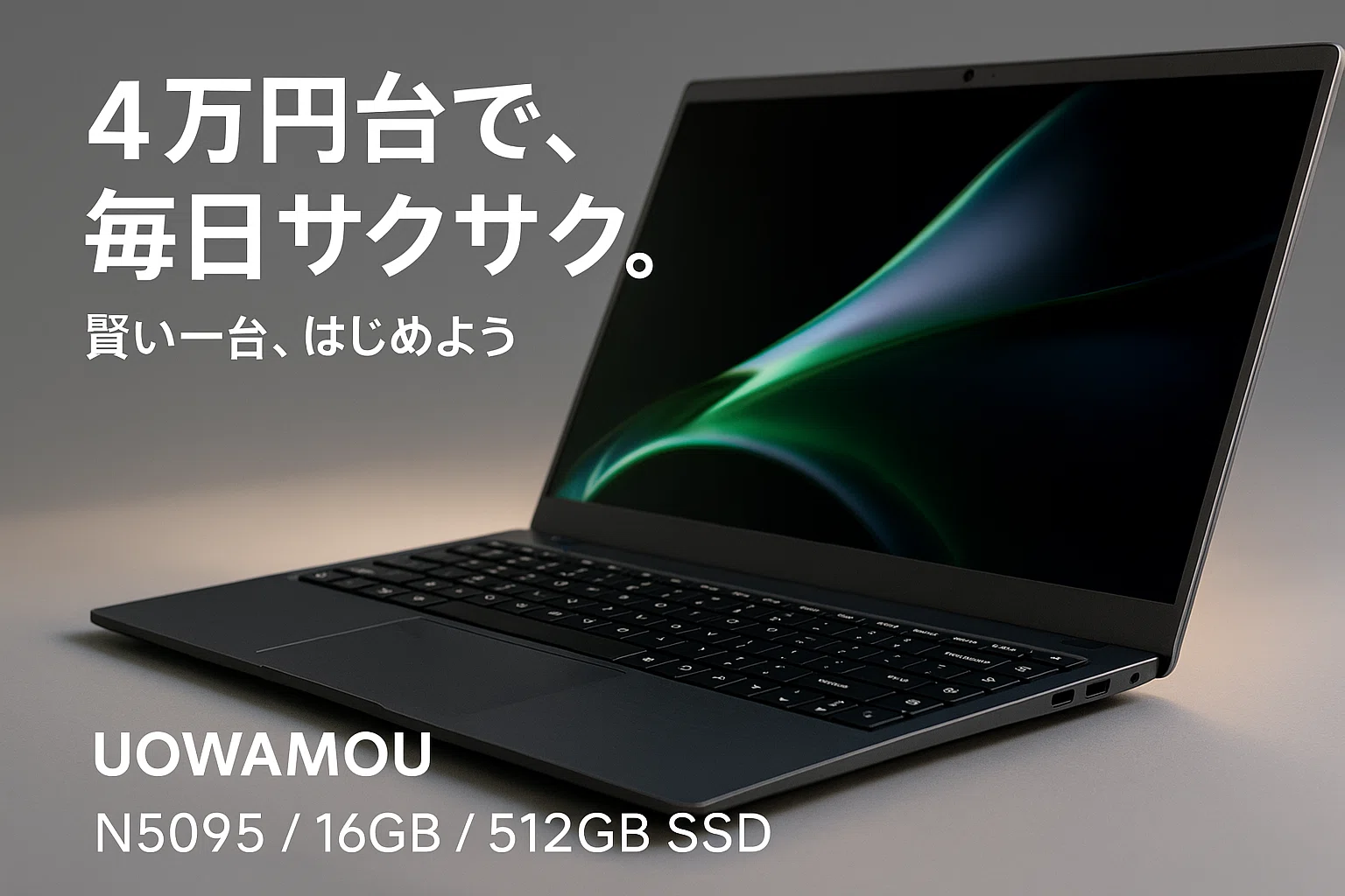 衝撃のコスパ】まだ高いPCで消耗してる？UOWAMOUノートパソコン N5095