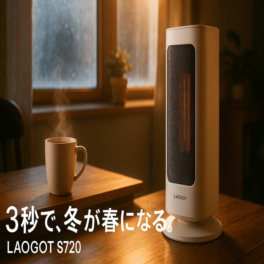 暴露】なぜ私はエアコンを捨てたのか？LAOGOTセラミックヒーターS720が