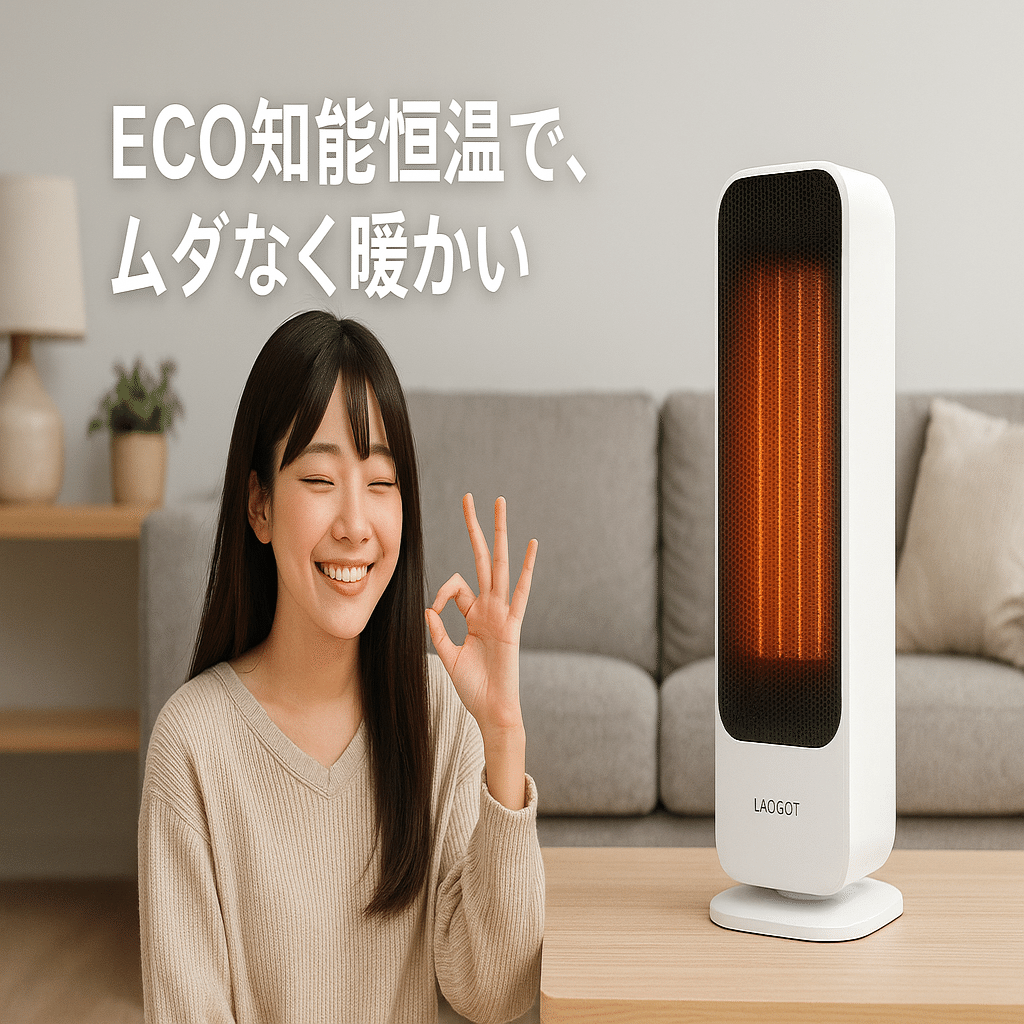 暴露】なぜ私はエアコンを捨てたのか？LAOGOTセラミックヒーターS720が