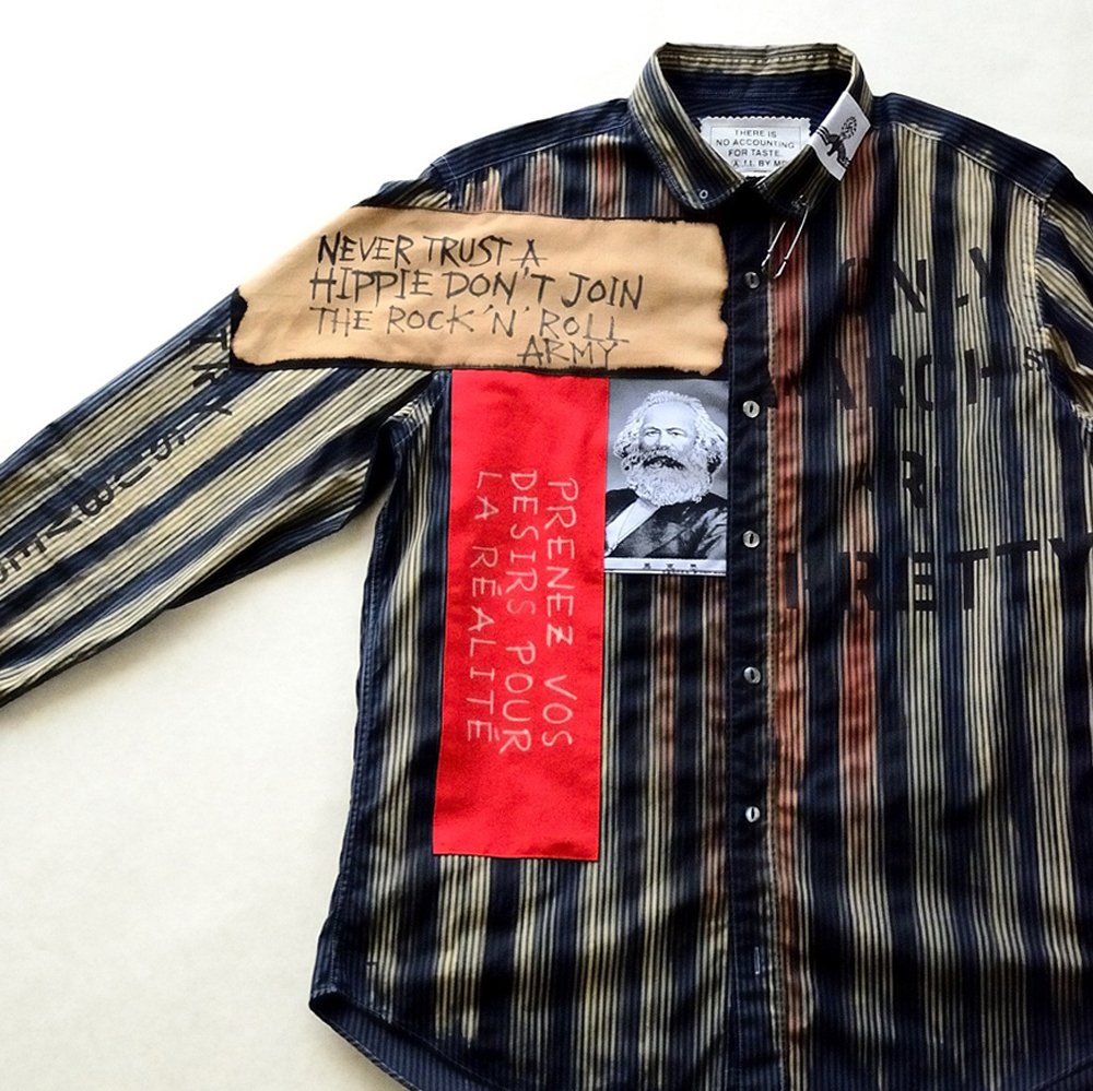 アナーキーシャツ 毛沢東 アナーキーシャツ 毛沢東 BOY VINTAGE 70s ZIP Shirt fatigue Anarchy
