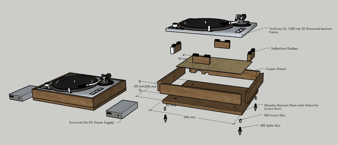 DJブースの構築 5：ターンテーブル（SL-1200MK3D）のメンテナンスと