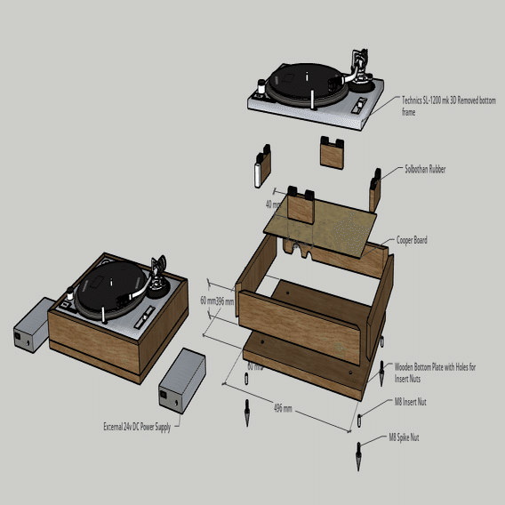 DJブースの構築 5：ターンテーブル（SL-1200MK3D）のメンテナンスと