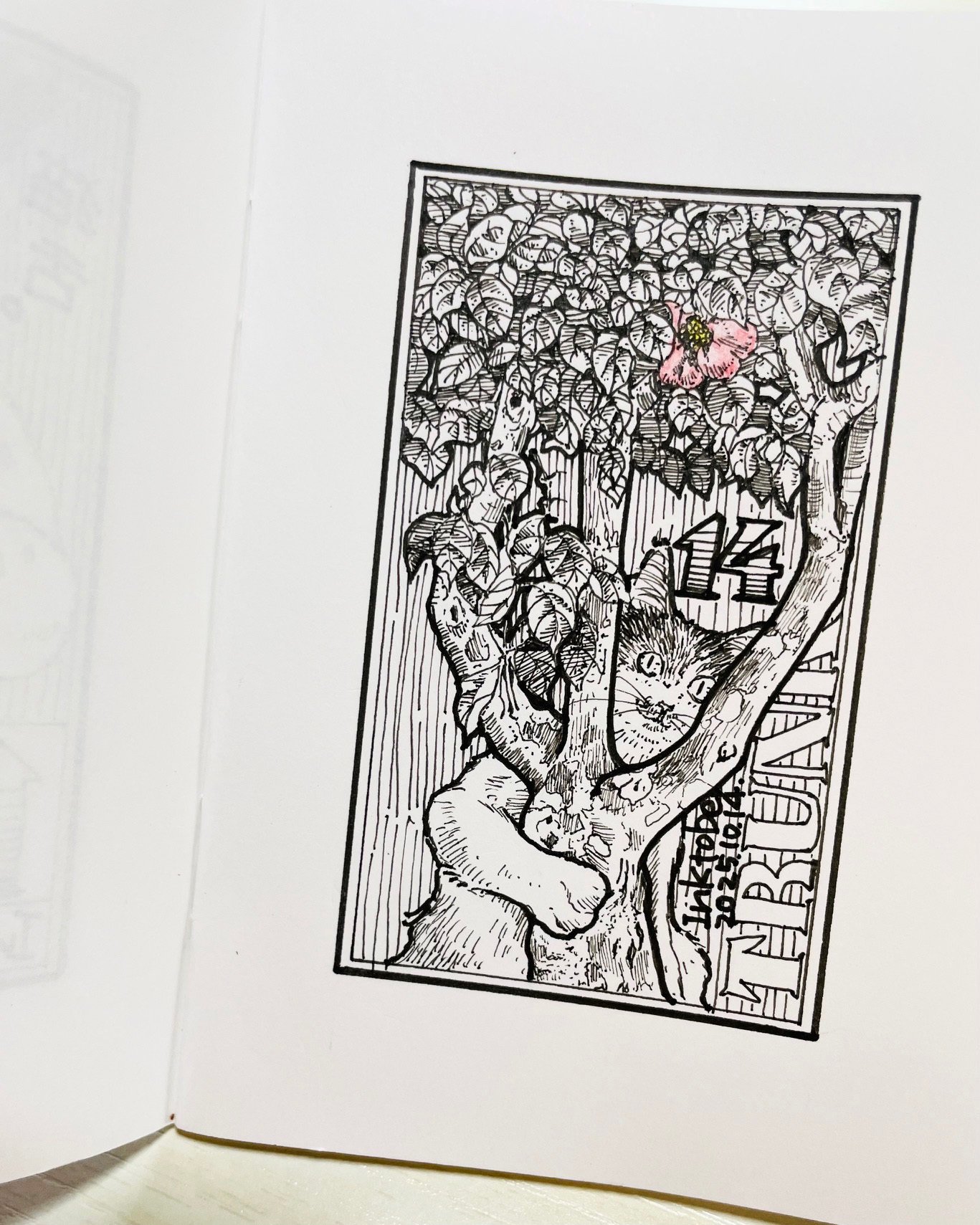 ペン画 4作品 ペン画手帳」2025 Inktober13~17｜猫灯夜譚