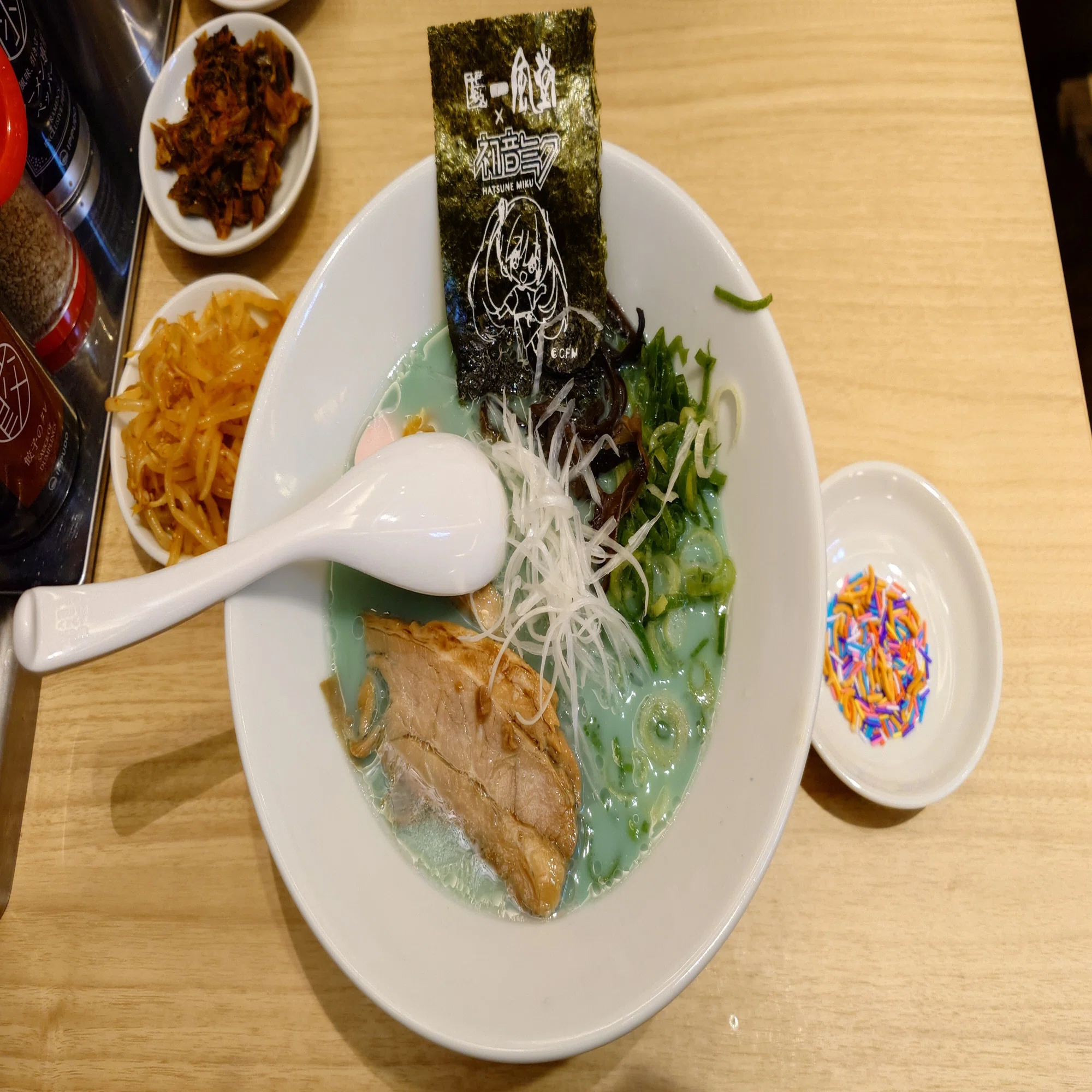 一風堂×初音ミク コラボラーメン＜青＞ レビュー｜Akashi_lab