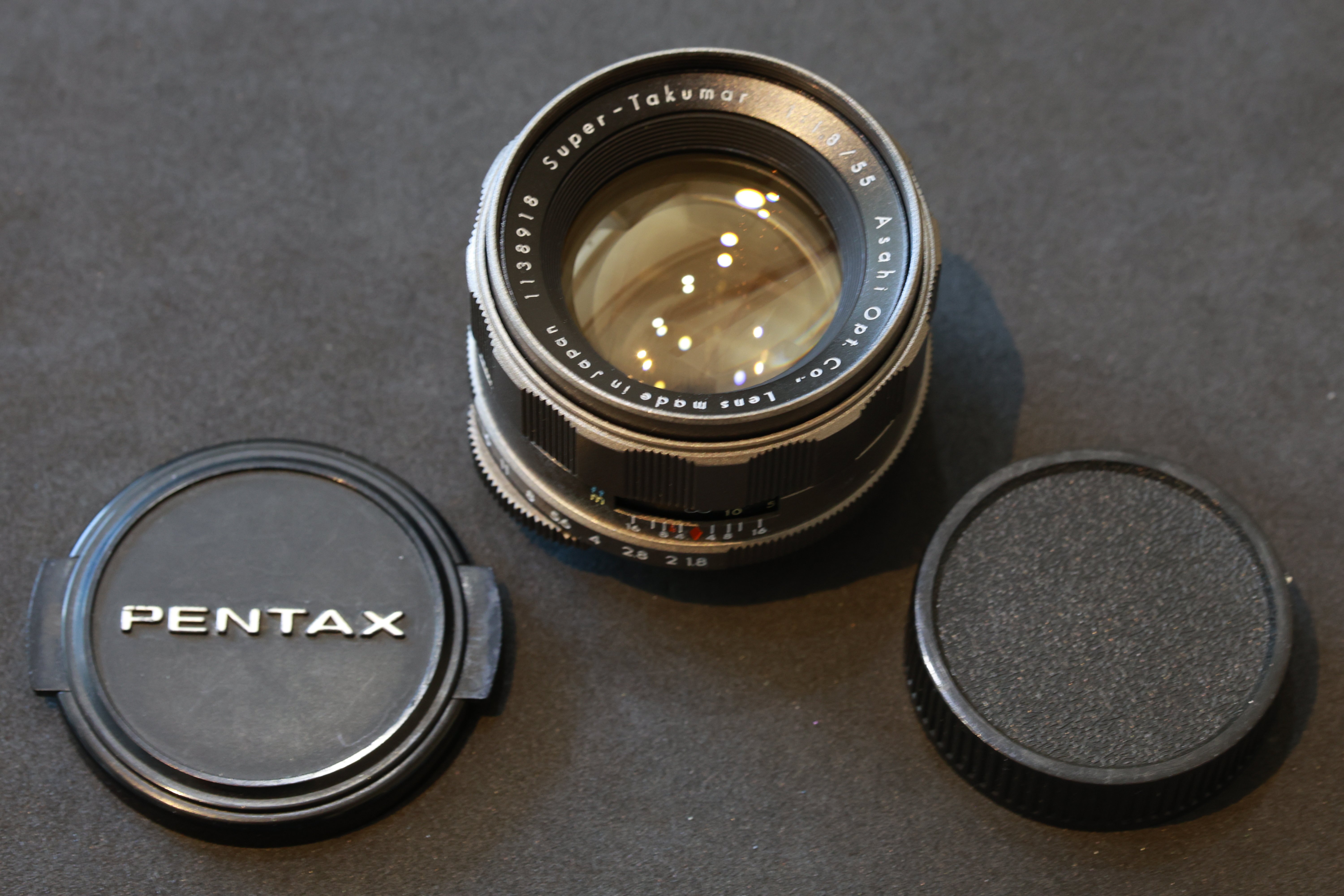 Super-Takumar 55mm F1.8 前期型 Titan（整備・再塗装）ヤフオク出品
