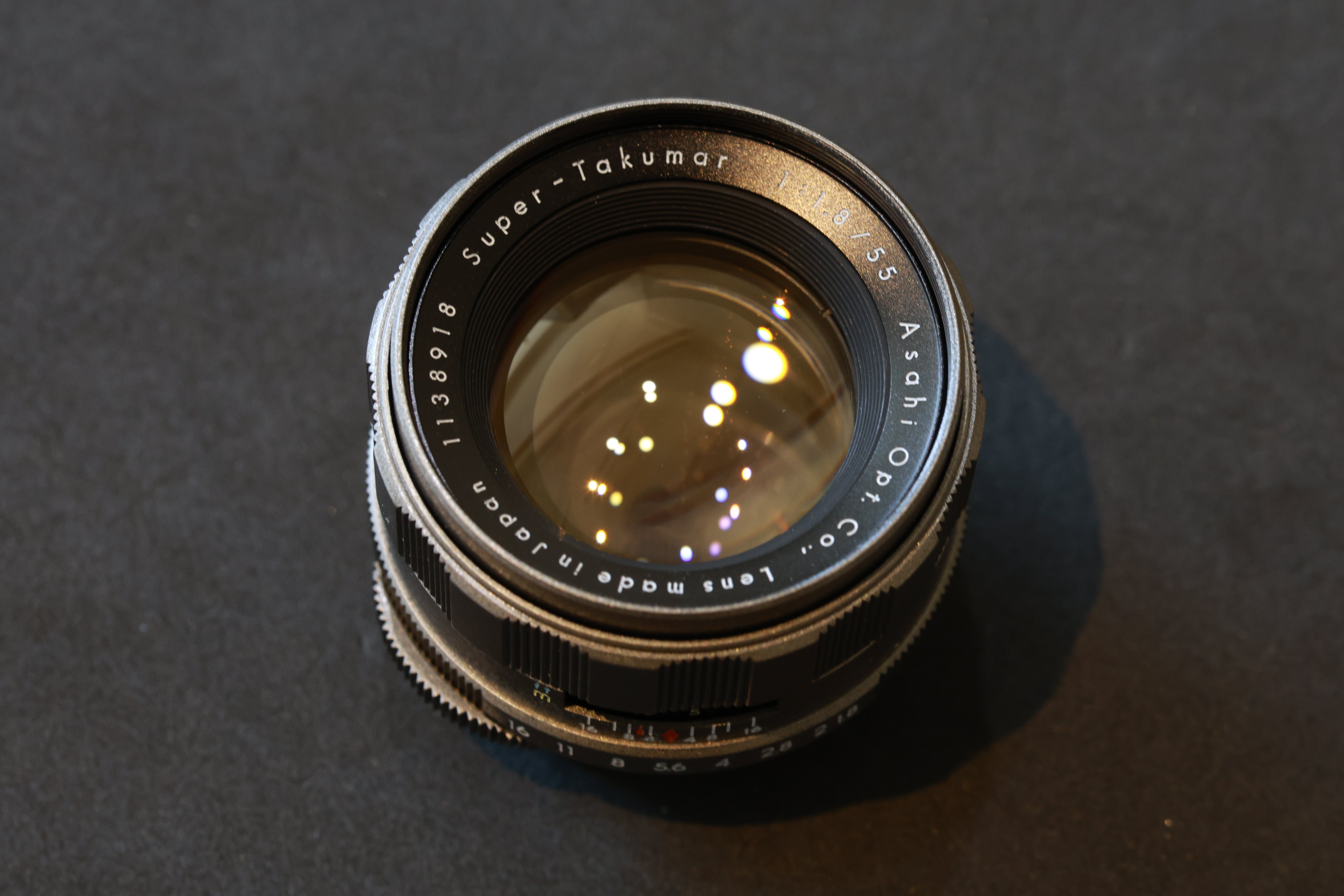 Super-Takumar 55mm F1.8 前期型 Titan（整備・再塗装）ヤフオク出品