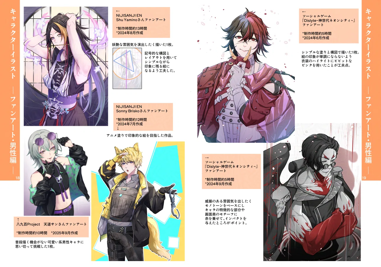 イラストレーター】ポートフォリオ全頁公開します｜絵利蔵