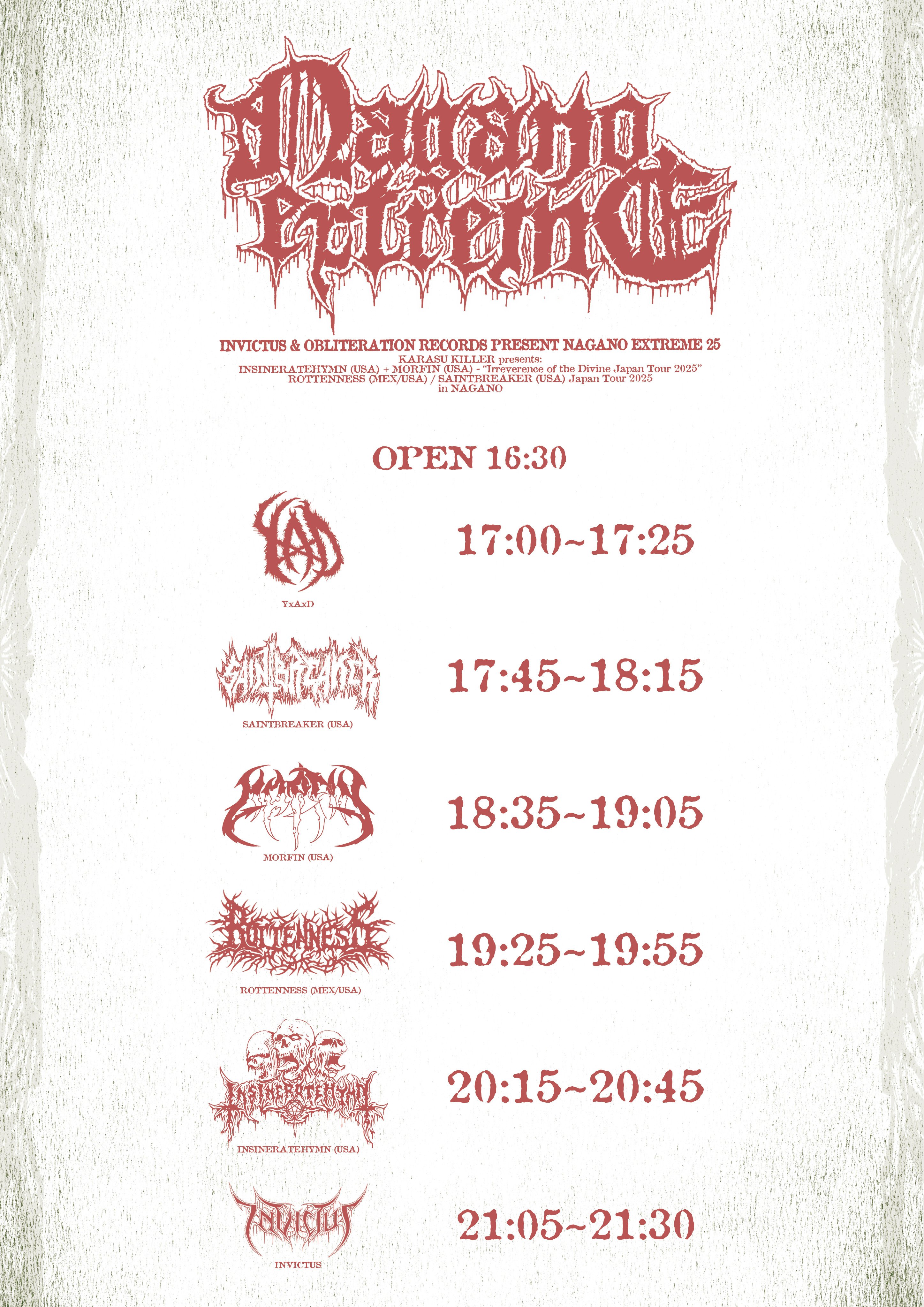 Nagano Extreme 25｜TAKEHITOPSY-INVICTUS