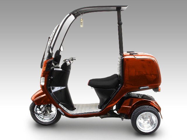 ホンダジャイロ専用】迫力のディッシュホイール＆扁平タイヤセット