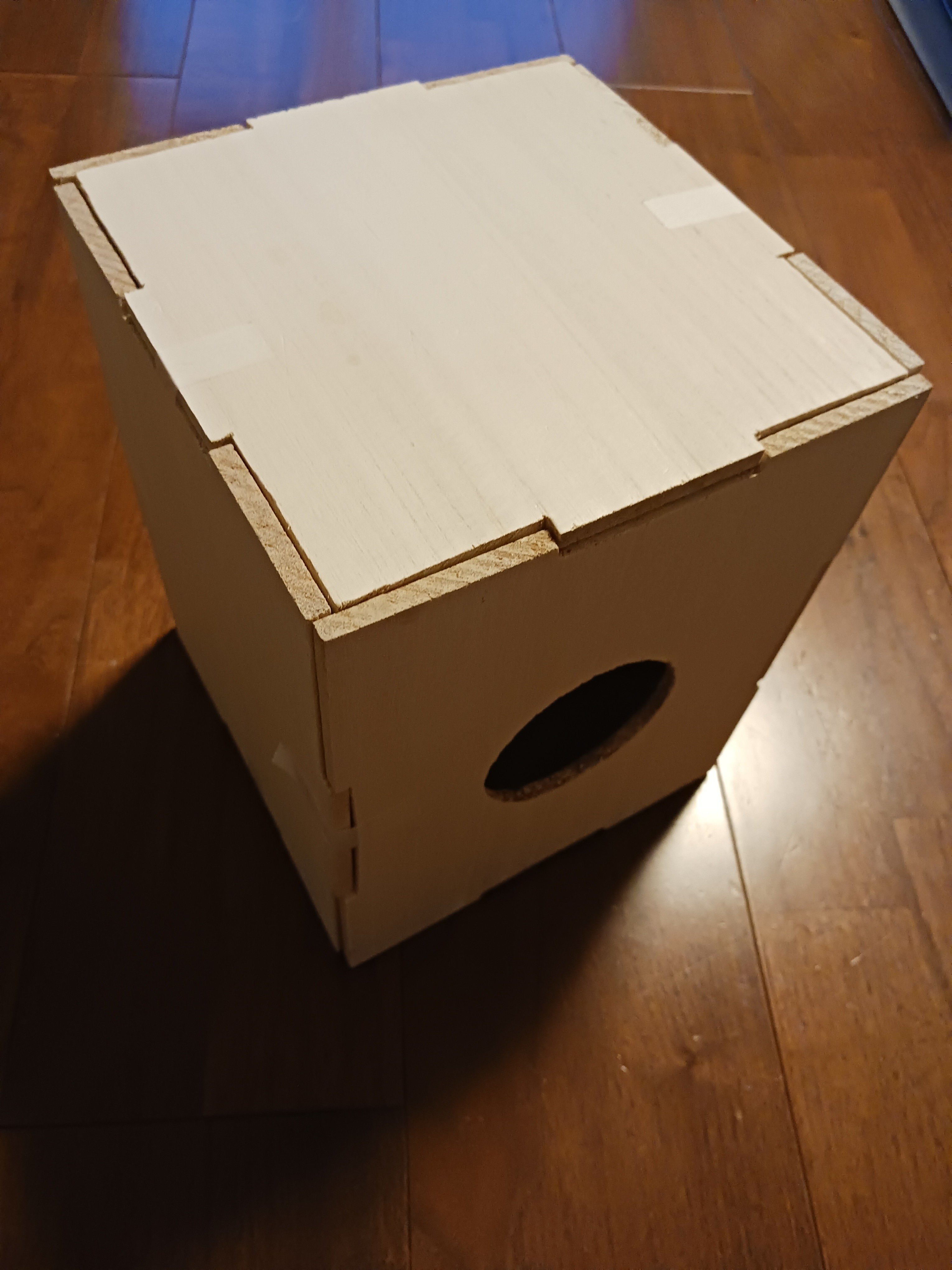 手作り楽器｜組み立て式、手乗りサイズ ”カホン”試作_試行錯誤の末に