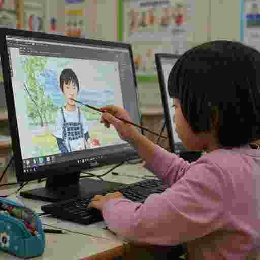 小学校 写真素材/写真販売 AI画像 有料＜40枚：350円＞商用利用可（サンプル）031