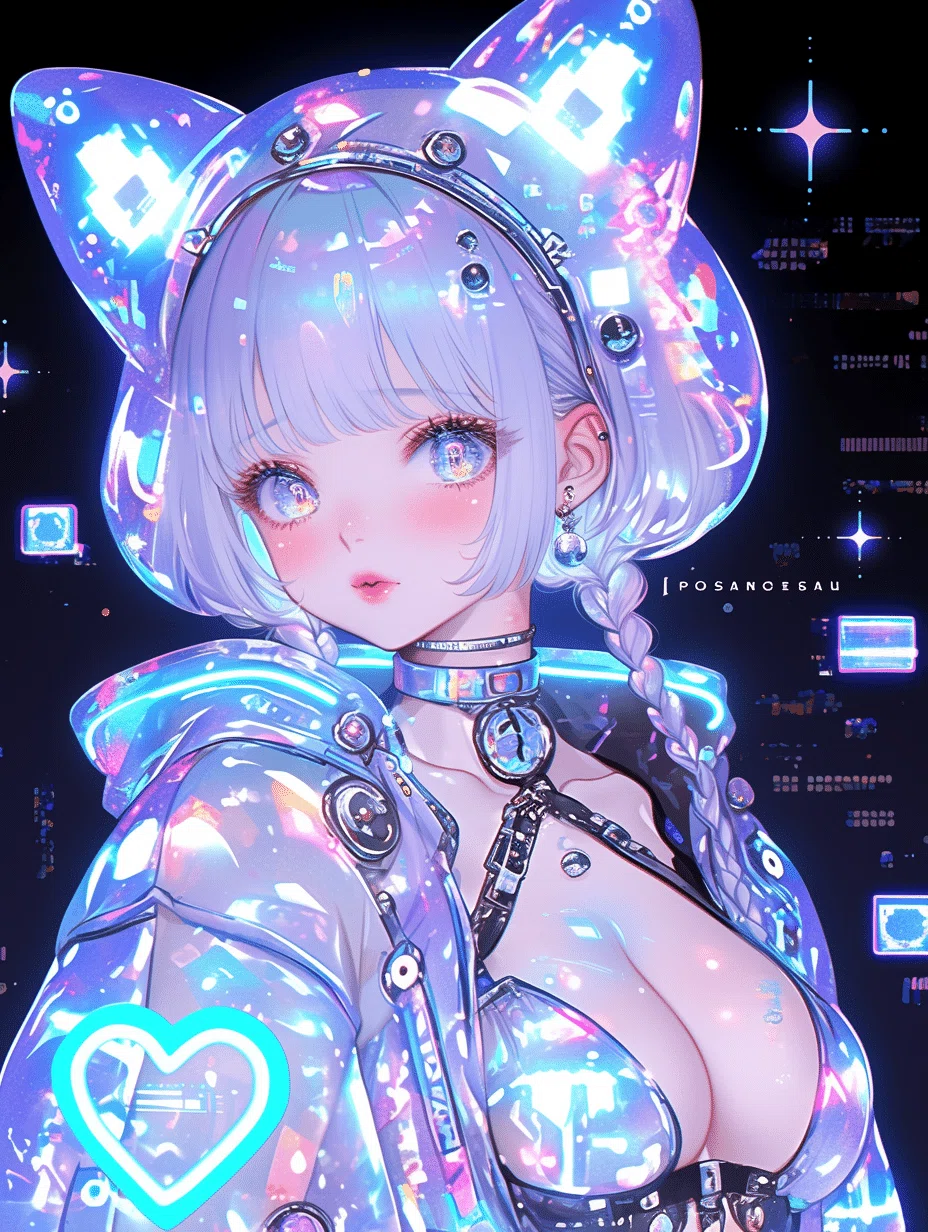 萌え萌えオーバードーズ】ホロネオンな彼女たち （#AIイラスト#画像