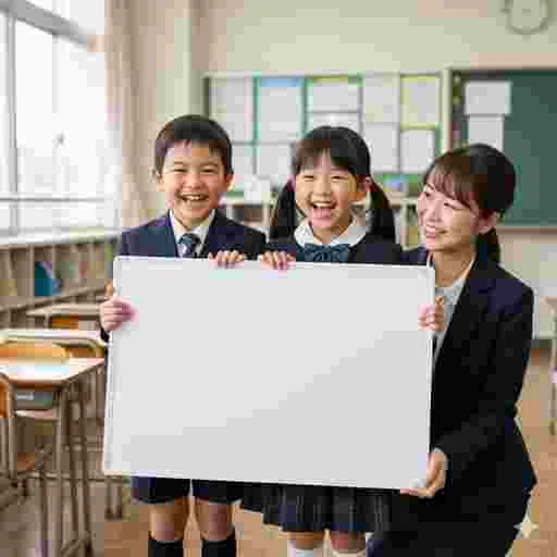 小学生 ホワイトボード 写真素材（サンプル）08