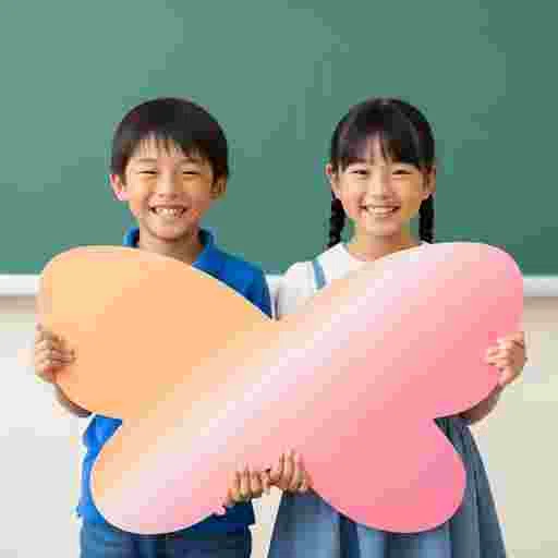 小学生 ホワイトボード 写真素材（サンプル）033
