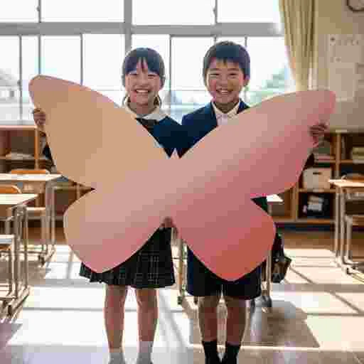 小学生 ホワイトボード 写真素材（サンプル）021