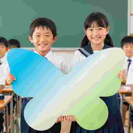 小学生 ホワイトボード 写真素材（サンプル）023