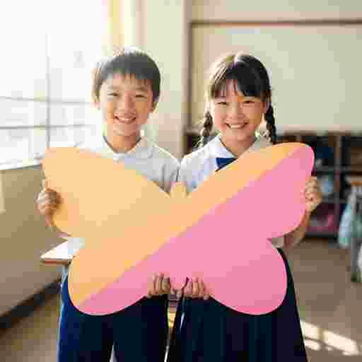 小学生 ホワイトボード 写真素材（サンプル）020