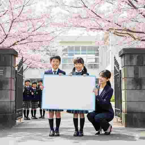 小学生 ホワイトボード 写真素材（サンプル）016
