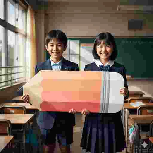 小学生 ホワイトボード 写真素材（サンプル）027