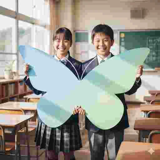 小学生 ホワイトボード 写真素材（サンプル）024
