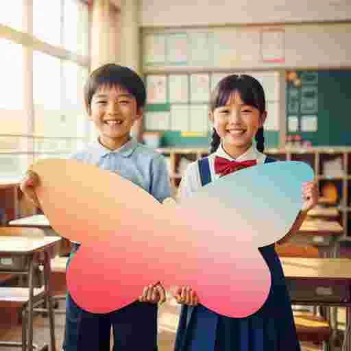 小学生 ホワイトボード 写真素材（サンプル）019