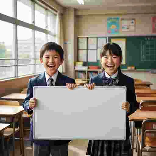 小学生 ホワイトボード 写真素材/写真販売 AI画像 有料＜40枚：350円＞商用利用可（サンプル）03