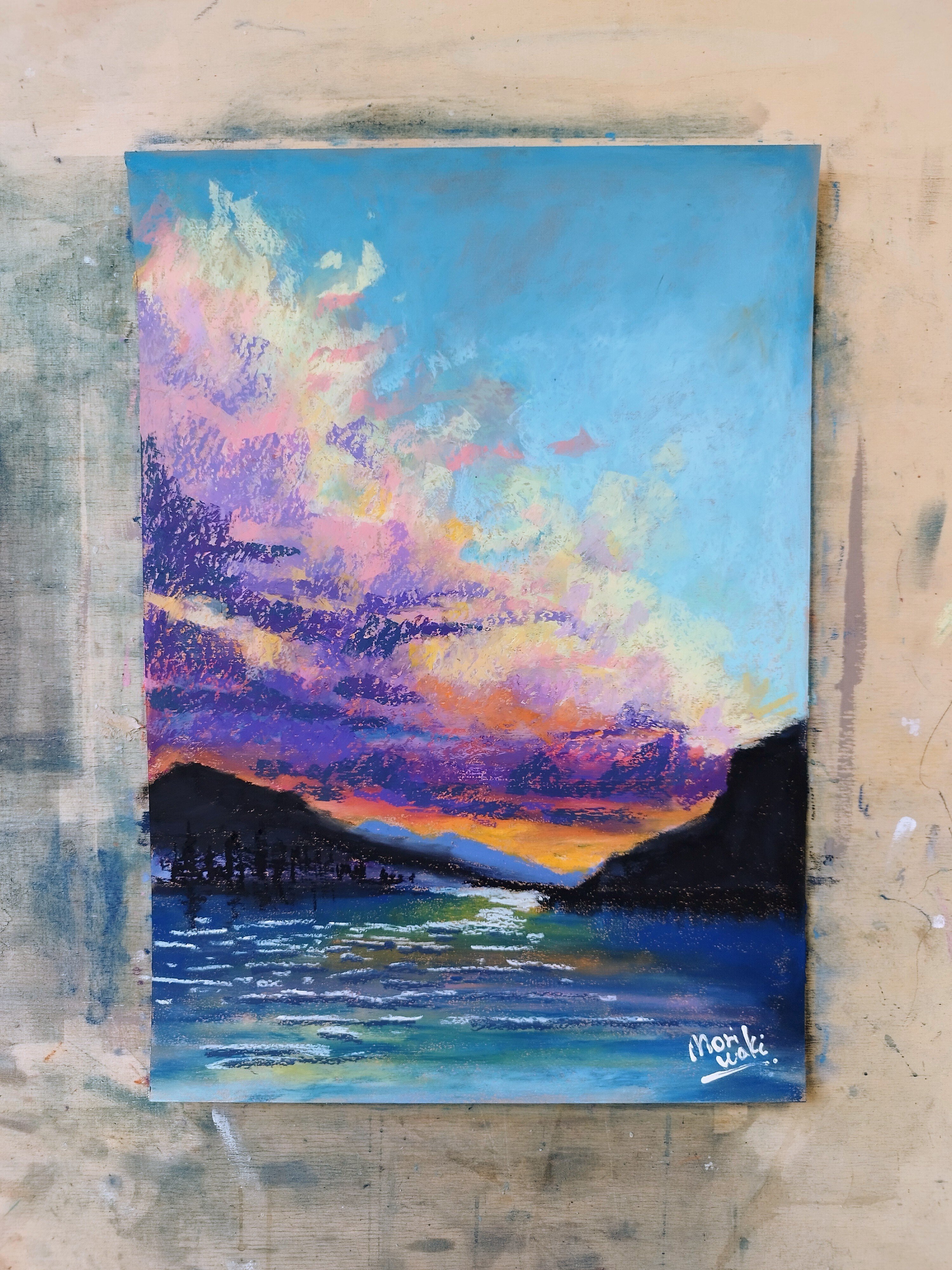 風景画に人物を登場させたら予想以上にストーリー性が増した。｜森脇