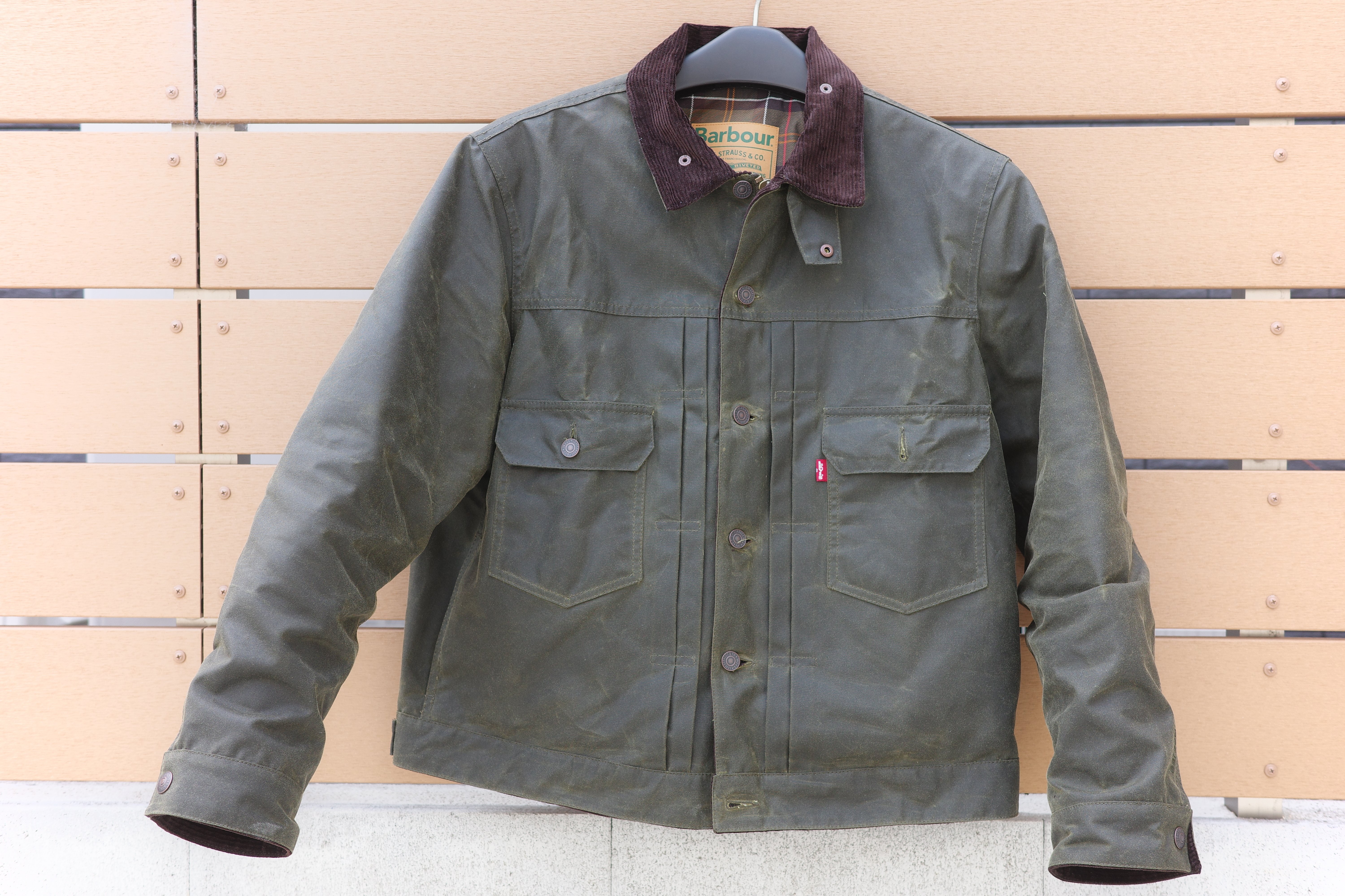 Babour×Levi's Type2トラッカーワックスジャケットがやってきた