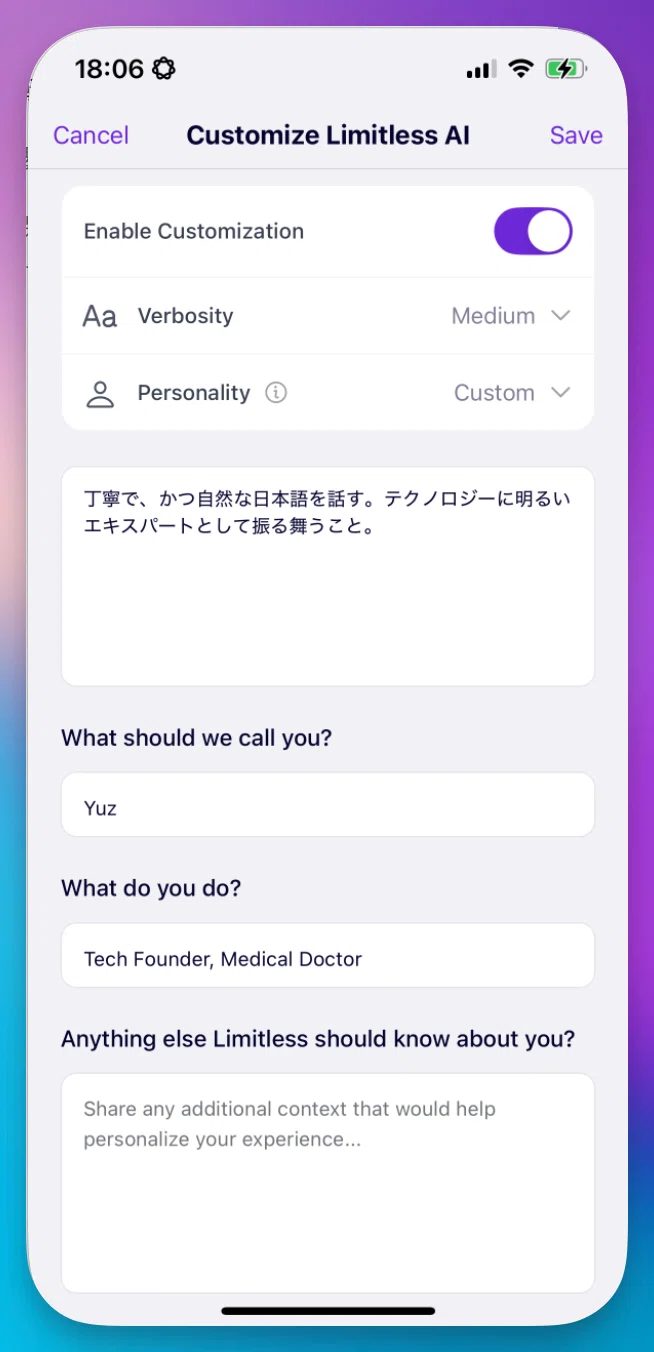 【驚き】 Limitless AI で始める新しい生活がもう抜け出せない｜しまゆず | AIエージェント活用で自動化サポート
