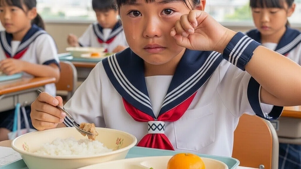小学校 給食 写真素材02