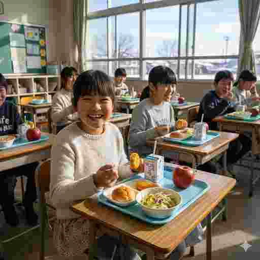 小学校 給食 写真素材(サンプル)013