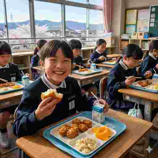 小学校 給食 写真素材(サンプル)010