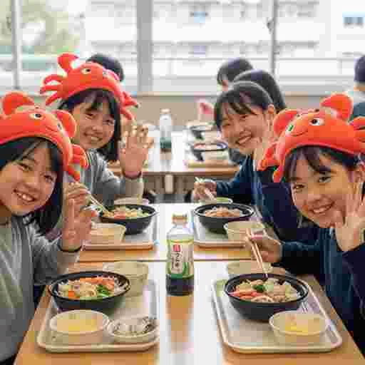 小学校 給食 写真素材(サンプル)033
