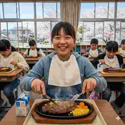 小学校 給食 写真素材(サンプル)029