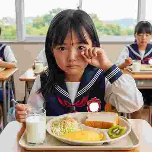 小学校 給食 写真素材(サンプル)038