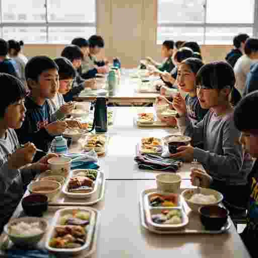 小学校 給食 写真素材(サンプル)020