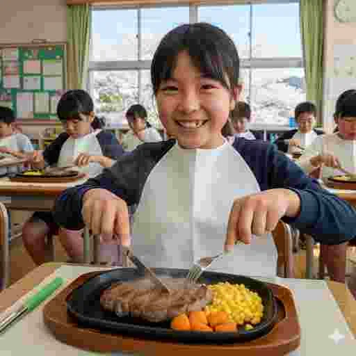 小学校 給食 写真素材(サンプル)027