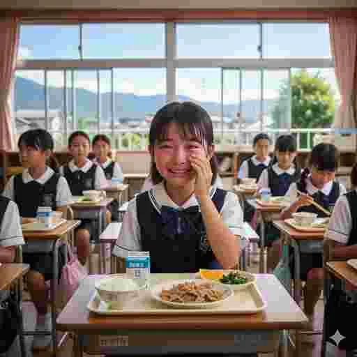 小学校 給食 写真素材(サンプル)040