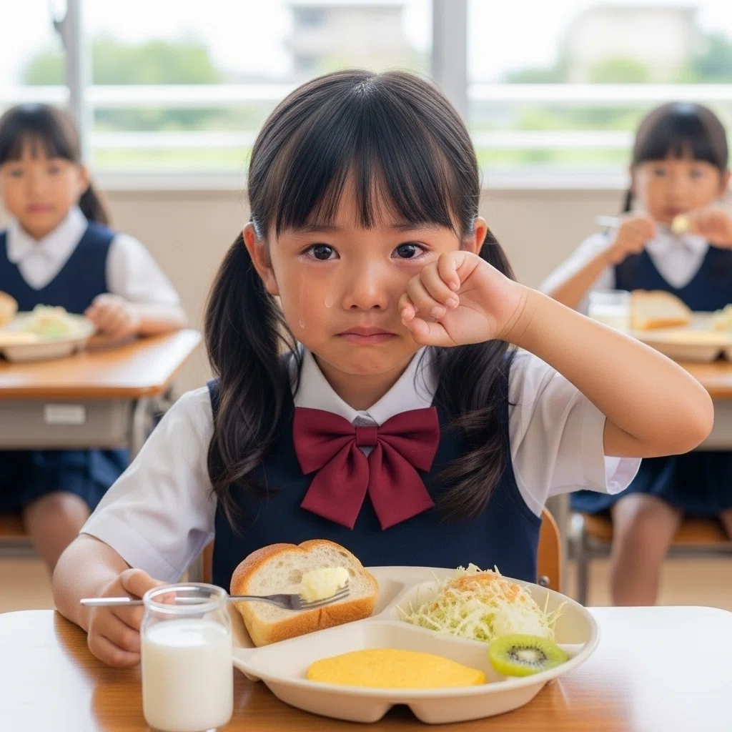 小学校 給食 写真素材/写真販売 AI画像 有料＜40枚：350円＞商用利用可01