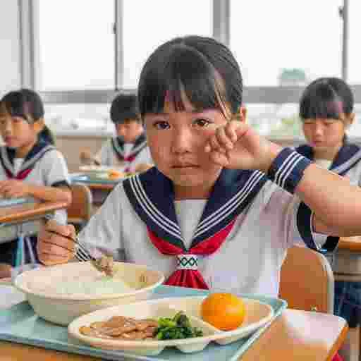 小学校 給食 写真素材/写真販売 AI画像 有料＜40枚：350円＞商用利用可（サンプル）039