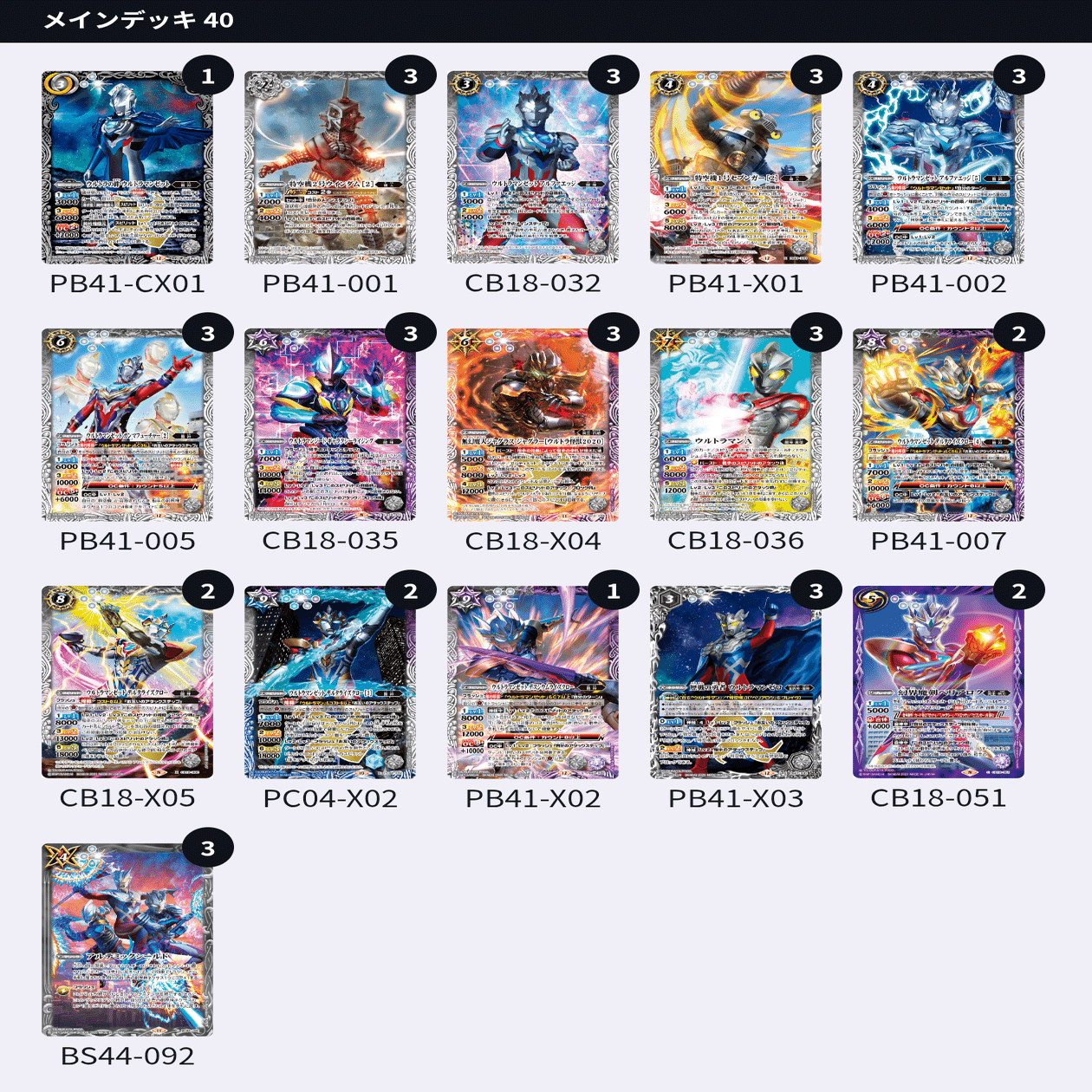 無名バトラーはウルトラマンゼットデッキを紹介したい｜アリエス