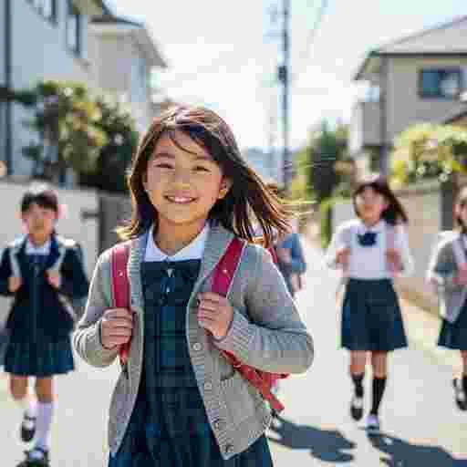 小学生 登校 写真素材|写真素材(Image Resources from Japan)
