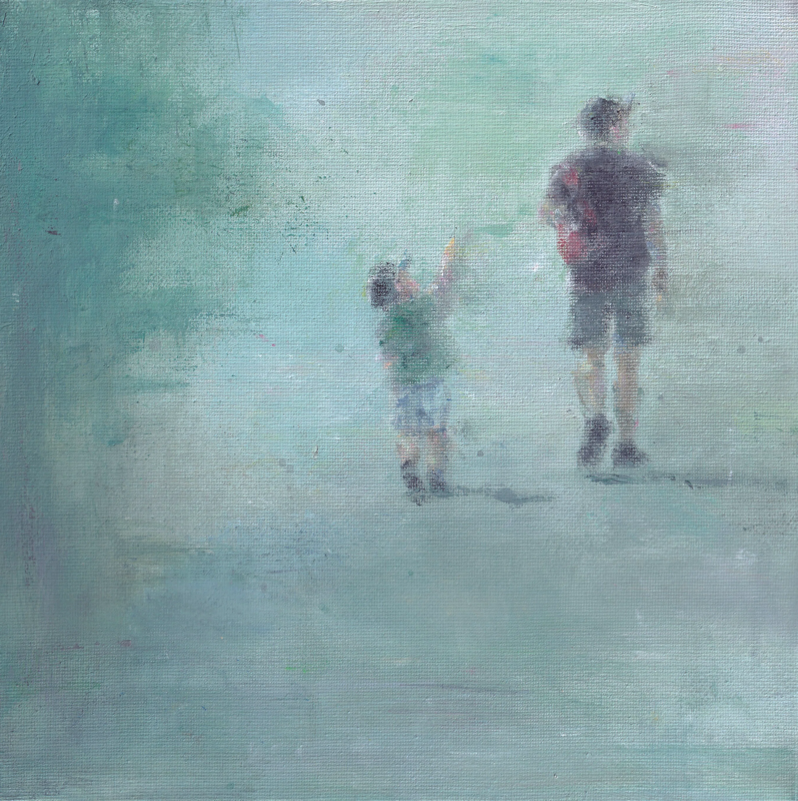 Toshiko 水彩画 アート作品 「朽ちゆく幹」 English – 右近としこの