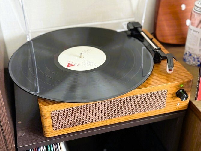 30.　レトロ　プレイヤー 数十年ぶりにレコードが聴きたくなり「Hoshikou Denpa レコード